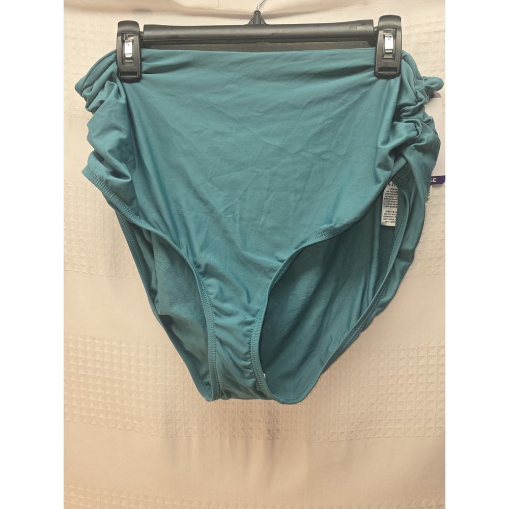 Anne Cole Ocean Green Convertible High Waist Bikini Bottom Sz XXL Wear 3 Ways